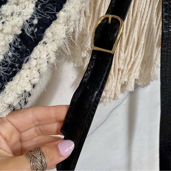 Rare velvet/leather 1950/1960s bag w top handle Made in CANADA - Picture 13 of 16